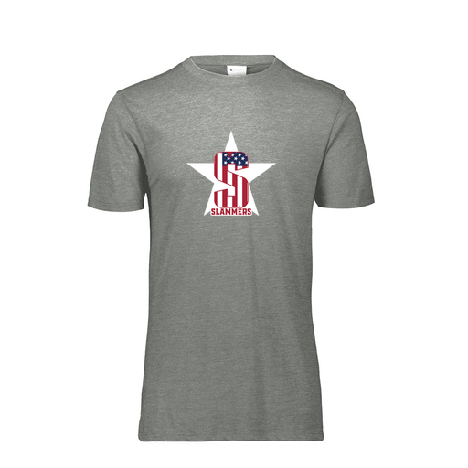 [FTSCUBGY-AS-LOGO3] Decker Men's Tri-Blend T-Shirt - Short Sleeve (Adult S, Gray, Logo 3)