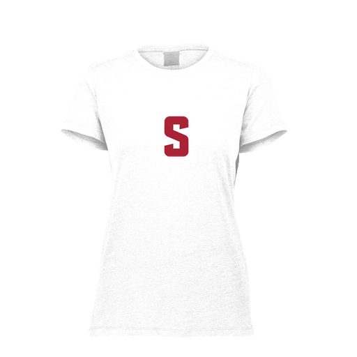 [FTSCUBWH-FAXS-LOGO2] Decker Women's Tri-Blend T-Shirt - Short Sleeve (Female Adult XS, White, Logo 2)