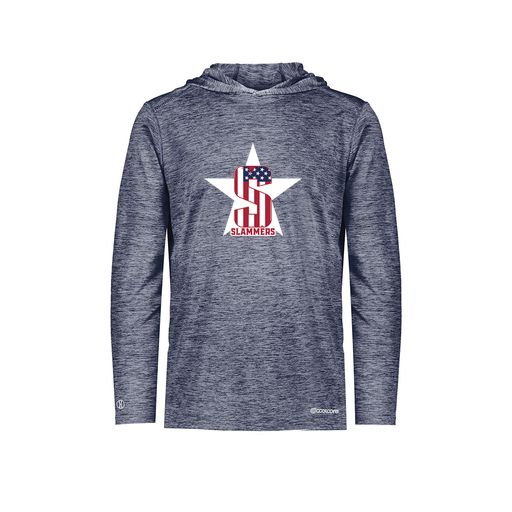 [FOLHCGNV-AS-LOGO3] Decker Men's Charge Hoodie (Adult S, Navy, Logo 3)
