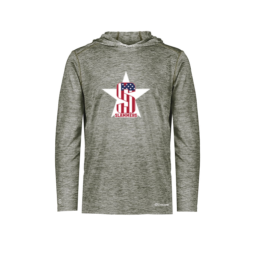 [FOLHCGGY-AS-LOGO3] Decker Men's Charge Hoodie (Adult S, Gray, Logo 3)