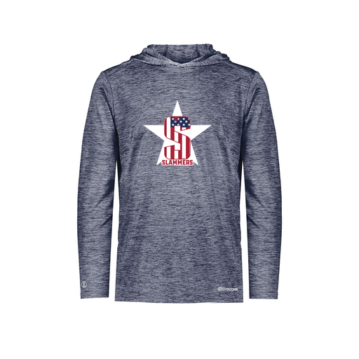 [FOLHCGNV-YS-LOGO3] Decker Youth Charge Hoodie (Youth S, Navy, Logo 3)