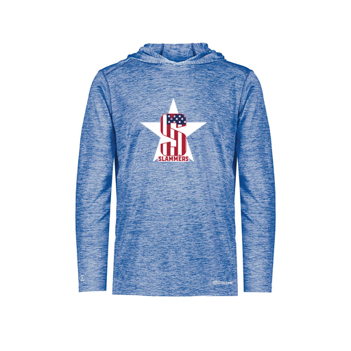 [FOLHCGRY-YS-LOGO3] Decker Youth Charge Hoodie (Youth S, Royal, Logo 3)