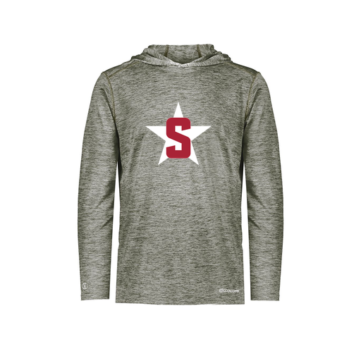 [FOLHCGGY-YS-LOGO2] Decker Youth Charge Hoodie (Youth S, Gray, Logo 2)