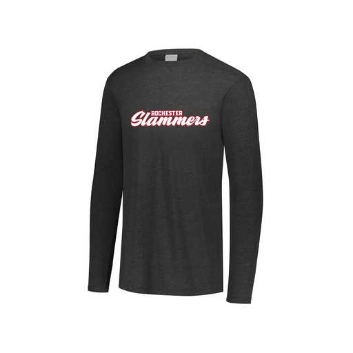 [FTLCUBBK-YS-LOGO1] Decker Youth Tri-Blend T-Shirt - Long Sleeve (Youth S, Black, Logo 1)