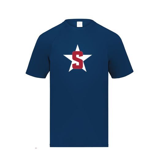 [2790.065.S-LOGO2] Men's Smooth Sport T-Shirt (Adult S, Navy, Logo 2)