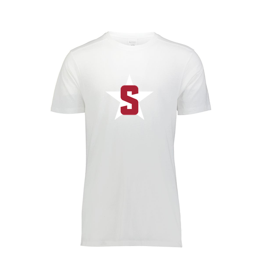 [FTSCUBWH-AS-LOGO2] Decker Men's Tri-Blend T-Shirt - Short Sleeve (Adult S, White, Logo 2)