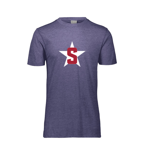 [FTSCUBRY-AS-LOGO2] Decker Men's Tri-Blend T-Shirt - Short Sleeve (Adult S, Royal, Logo 2)