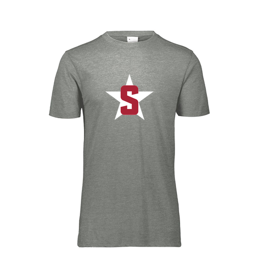 [FTSCUBGY-YS-LOGO2] Decker Youth Tri-Blend T-Shirt - Short Sleeve (Youth S, Gray, Logo 2)