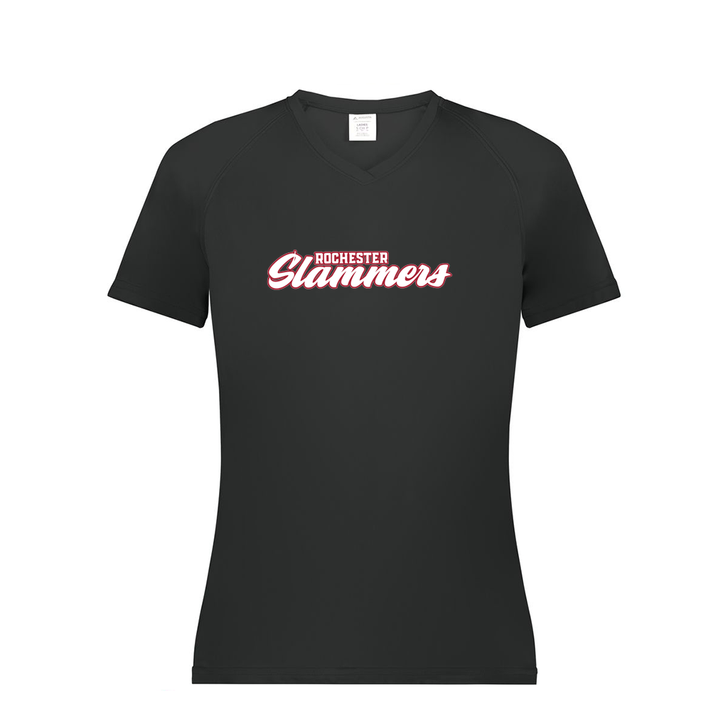 Ladies Smooth Sport V-Neck T-Shirt