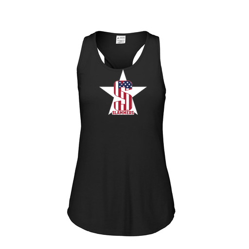 [3078.K94.S-LOGO3] Ladies Tri Blend Tank Top (Female Adult S, Black, Logo 3)