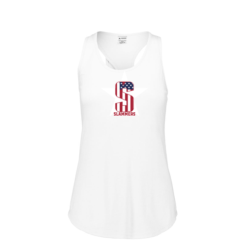 [3078.005.S-LOGO3] Ladies Tri Blend Tank Top (Female Adult S, White, Logo 3)