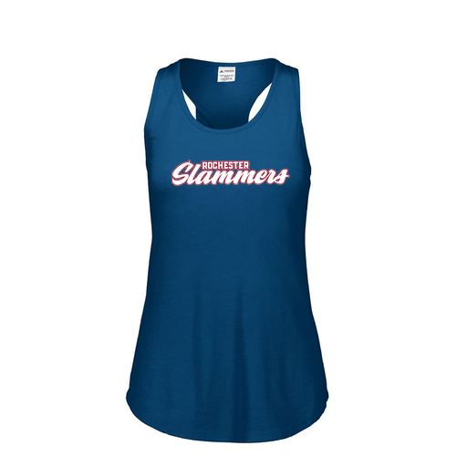 [3078.U22.S-LOGO1] Ladies Tri Blend Tank Top (Female Adult S, Navy, Logo 1)