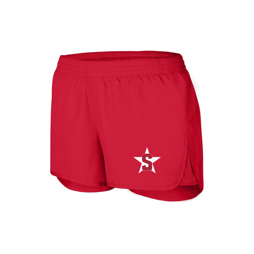 [2430.040.XS-LOGO2] Women's Performance Shorts (Female Adult XS, Red, Logo 2)