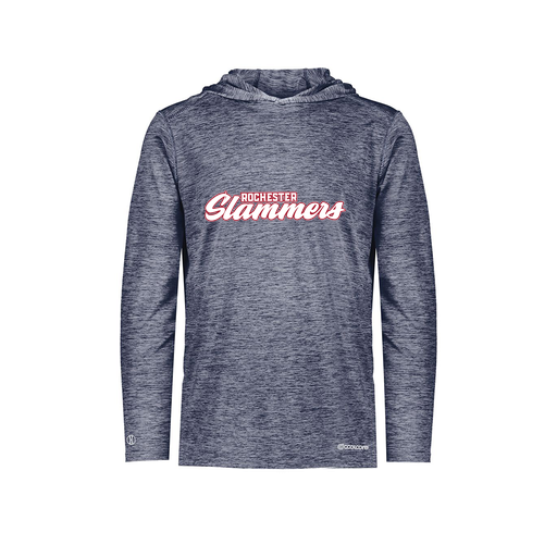 [FOLHCGNV-AS-LOGO1] Decker Men's Charge Hoodie (Adult S, Navy, Logo 1)