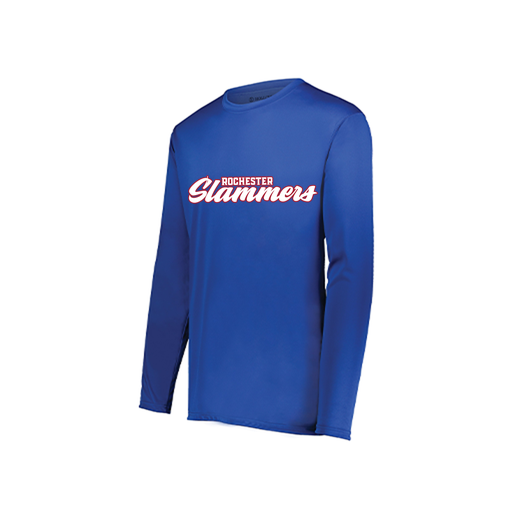 [222822.060.XS-LOGO1] Men's LS Smooth Sport Shirt (Adult XS, Royal, Logo 1)