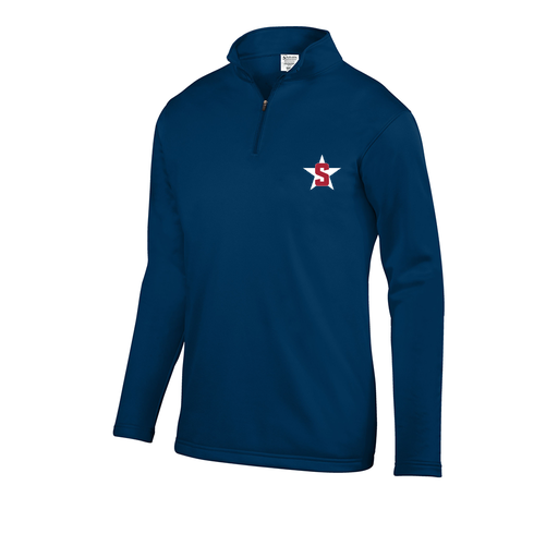 [FOLQFFNV-YS-LOGO2] Decker Youth FlexFleece 1/4 Zip (Youth S, Navy, Logo 2)