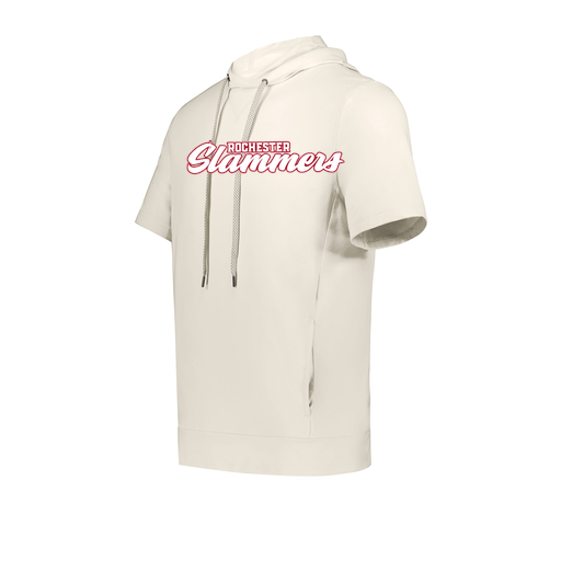 [222605-WHT-YS-LOGO1] YOUTH VENTURA SOFT KNIT SHORT SLEEVE HOODIE (Youth S, White, Logo 1)