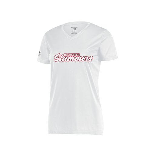 [222820.005.S-LOGO1] Ladies Movement Dri Fit Shirt (Female Adult S, White, Logo 1)